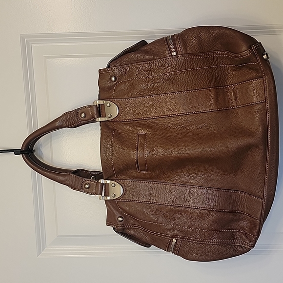 Soft buttery leather handbag by b. Makowski - Picture 2 of 7